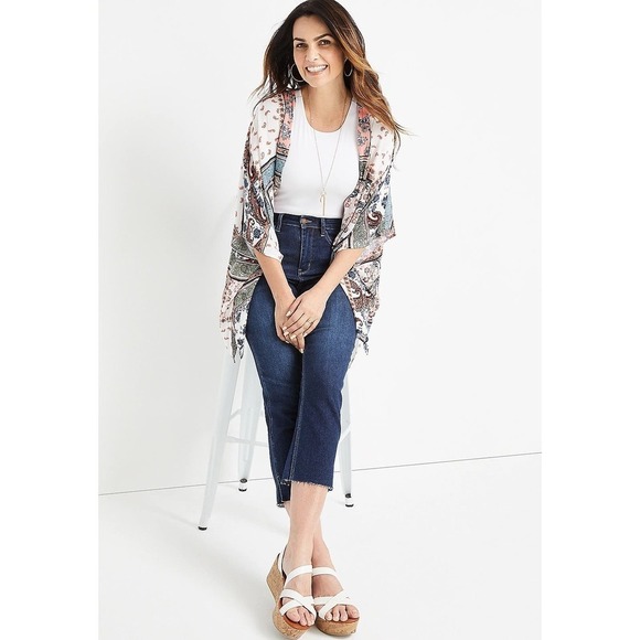 Judy Blue NWT High Rise Straight Cropped Jean Size 28 Dark Blue - Picture 1 of 10